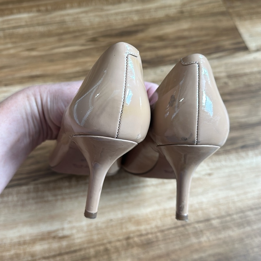 Women’s Coach Heels Zan Patent Warm Blush/Black Size 7.5 - Picture 6 of 9